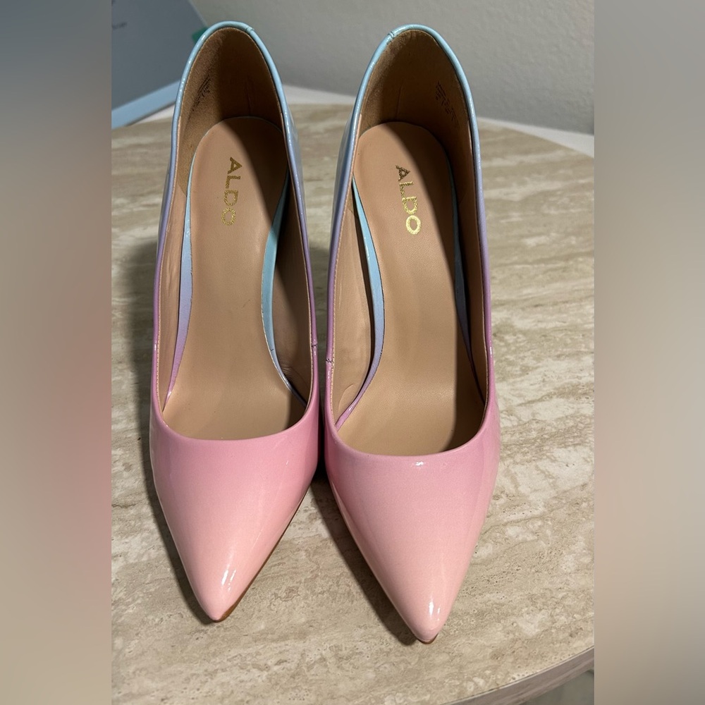 Aldo Pink and Blue Gradient Stiletto Heels